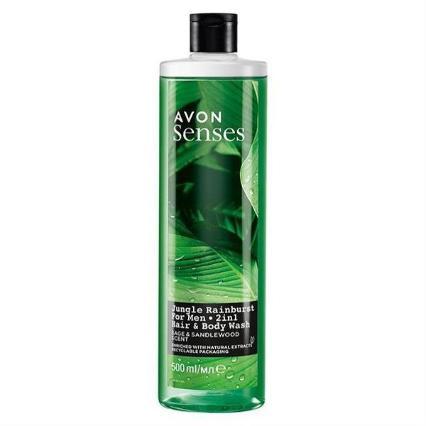 Avon Шампунь-гель для душа для мужчин &laquo;Тропические джунгли&raquo;, 500 мл 1458482 фото
