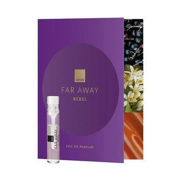 Avon Парфюмерная вода Far Away Rebel - открытка с пробным образцом 0.6 мл 740170 фото