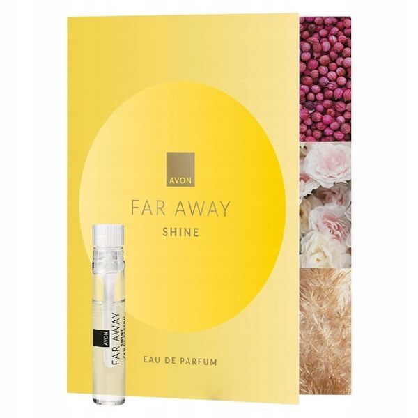 Avon Парфюмерная вода Far Away Shine - открытка с пробным образцом 0.6 мл 1549455 фото