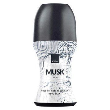 Дезодорант-антиперспирант с шариковым аппликатором Avon Musk Rain (50 мл) Для мужчин. 1586453 фото