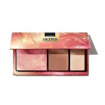 Avon 3-в-1 Палетка для макияжа лица: румяна, бронзер, хайлайтер, 3.8 г (Поцелуй солнца /Sun Kissed) 1550513 фото