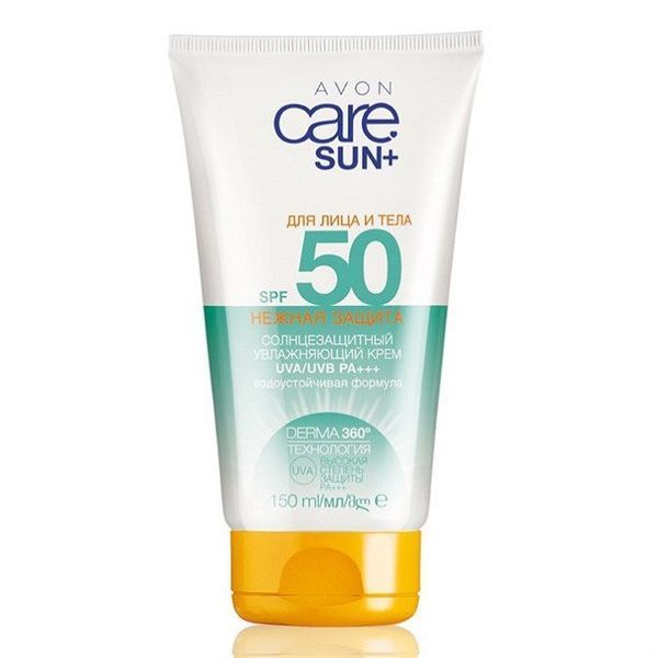 Avon Солнцезащитный увлажняющий крем для лица и тела SPF 50. (150 мл) 1546859 фото