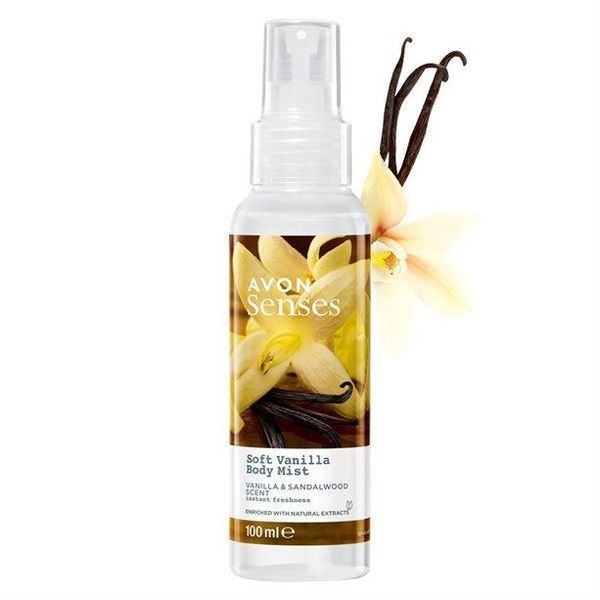 Avon Освежающий лосьон-спрей для тела &laquo;Нежная ваниль&raquo; 100 мл 1460145 фото