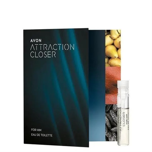 Avon Туалетная вода Attraction Closer для него - пробный образец 0.6 мл. Aромат для мужчин 1550893 фото