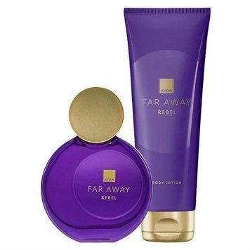 Avon Набор Far Away Rebel из 2 продуктов Обновленный дизайн Женский сладковатый аромат 9804177 фото