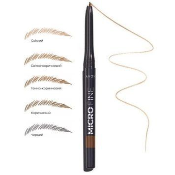 Avon (Light Brown/Светло-коричневый) Карандаш для точной прокраски бровей 0.13 г 1559715 фото