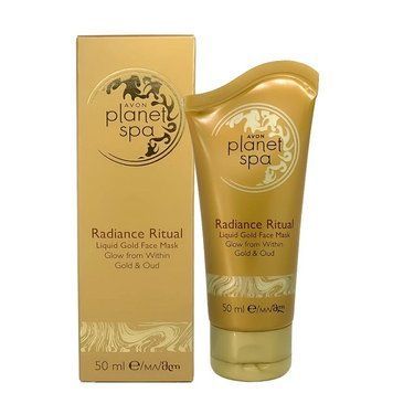 Avon Маска - пленка для лица с мерцающим эффектом и ароматом деревьев уд &laquo;Сияние золота&raquo; 50 мл 1496984 фото