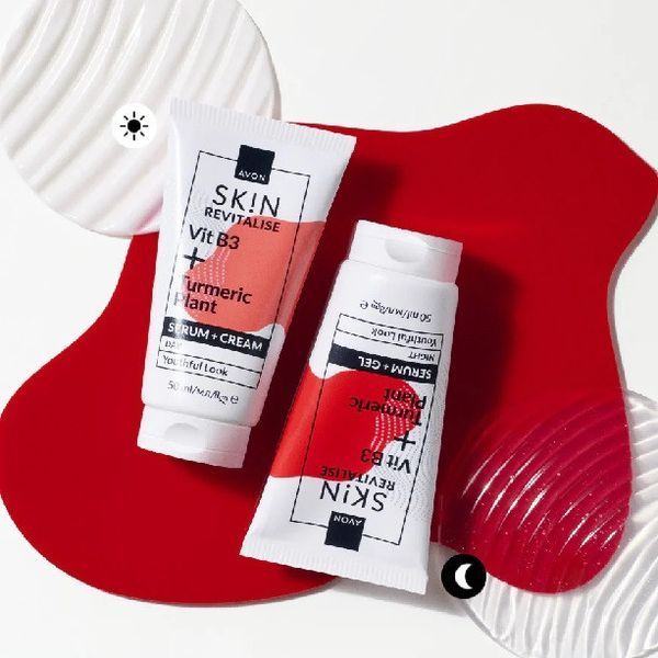 Дневной крем-сыворотка для лица с витамином B3 и куркумой &laquo;Восстановление&raquo; Avon, 50 мл 1574316 фото