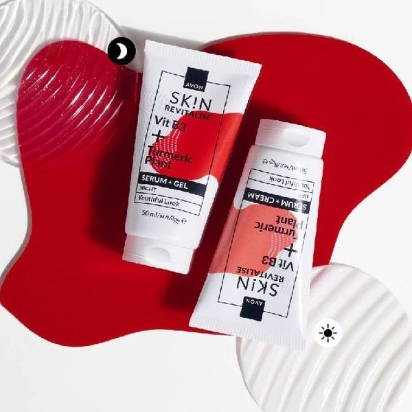 Ночной гель-сыворотка для лица с витамином B3 и куркумой &laquo;Восстановление&raquo; Avon, 50 мл 1575584 фото