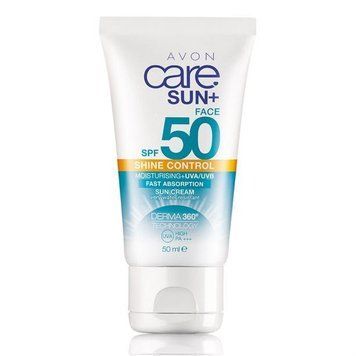 Avon Матирующий и увлажняющий солнцезащитный крем для лица SPF 50 UVA/UVB , 50 мл 12372 фото