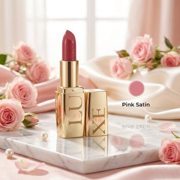 Avon Luxe (Pink Satin/ Розовый сатин) Увлажняющая губная помада 64934 фото