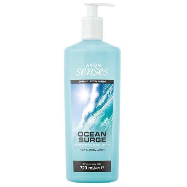 Avon Шампунь-гель для душа для мужчин &laquo;Бодряющий океан&raquo;, 720 мл 1498266 фото