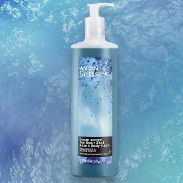 Avon Шампунь-гель для душа для мужчин &laquo;Бодряющий океан&raquo;, 720 мл 1498266 фото