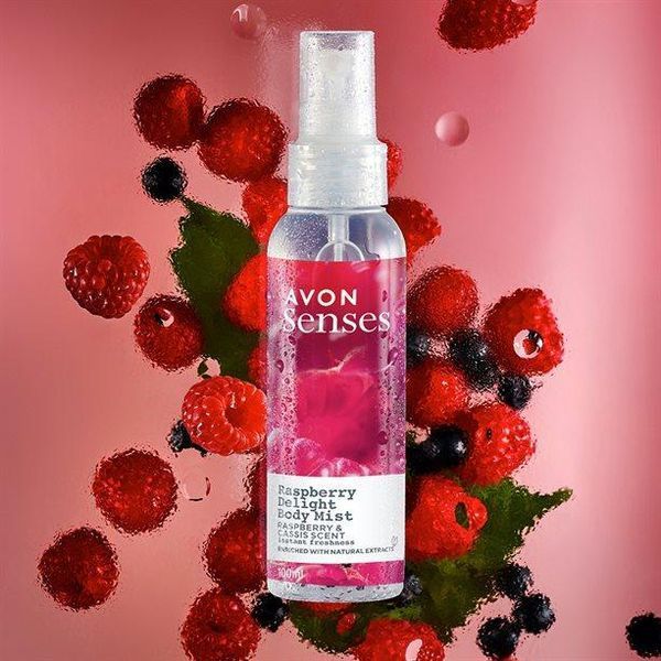 Avon Освежающий лосьон-спрей для тела &laquo;Малиновое удовольствие&raquo; 100 мл. 1460117 фото